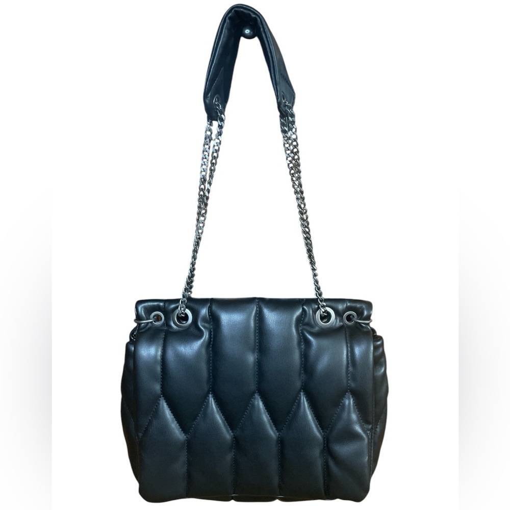 Zara Black Quilted Shoulder Bag NWOT